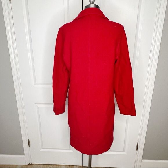 J. Crew Daphne topcoat coat jacket in Italian boiled wool Red Size 6 - Picture 7 of 11